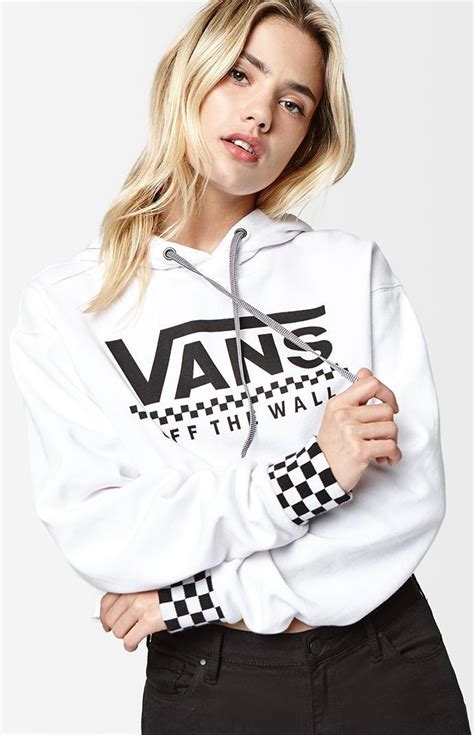 pacsun vans cropped hoodie.